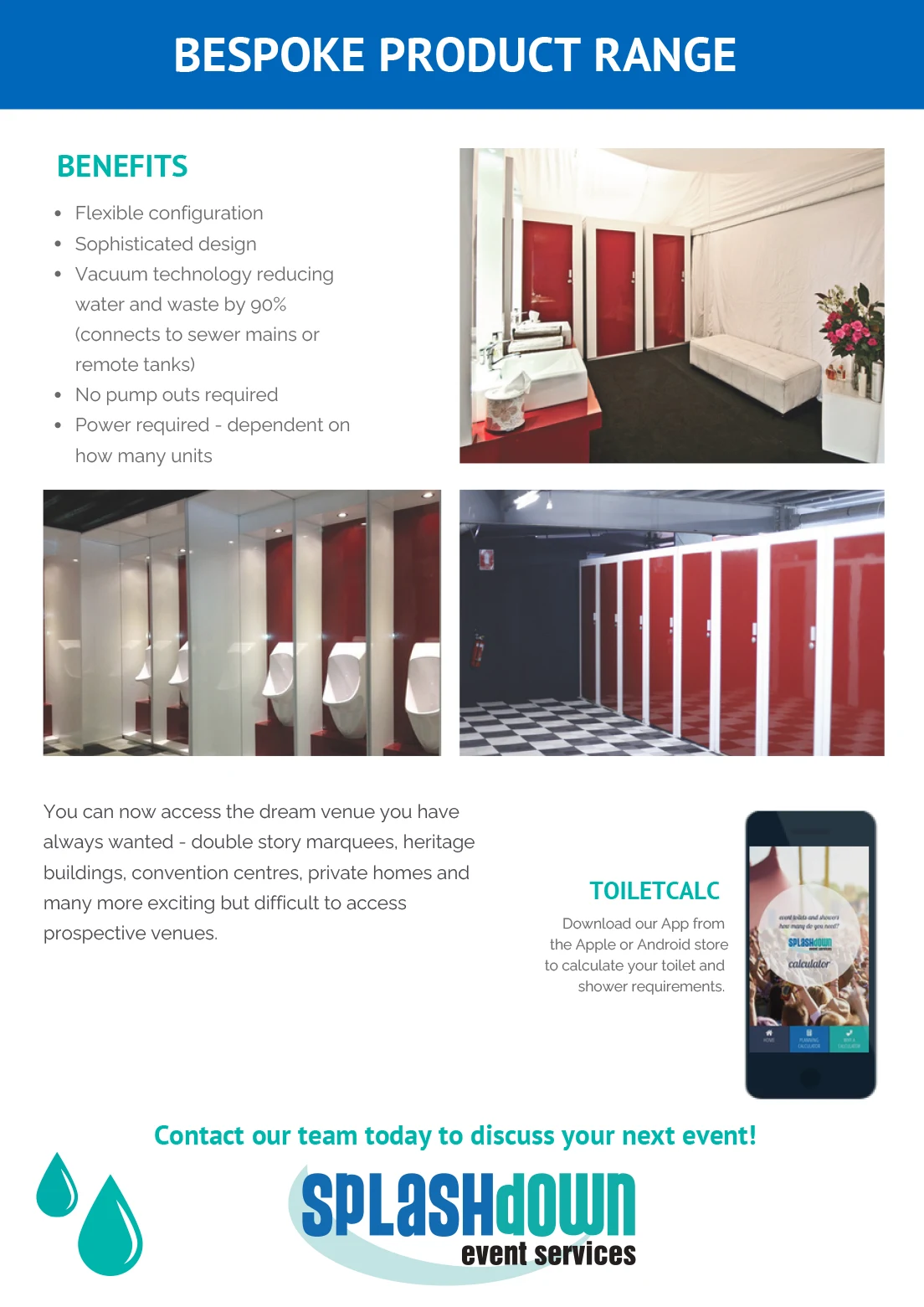 Bespoke Collection by Splashdown Event Services